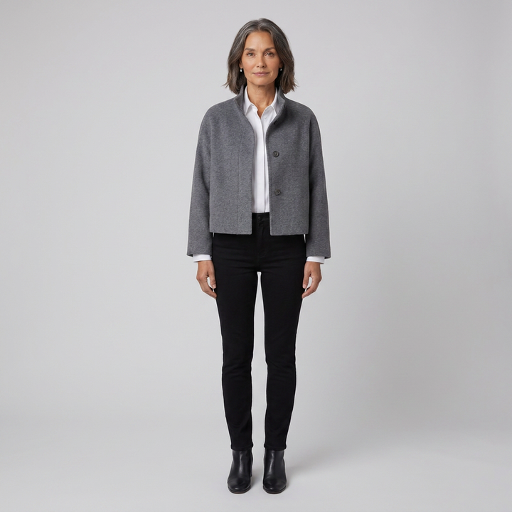 Judith jacket gray front