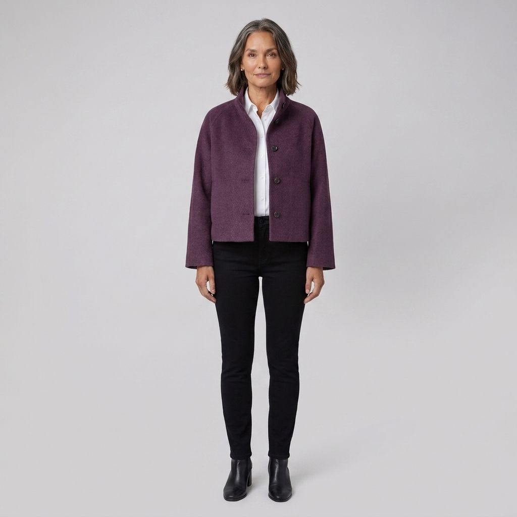 Judith jacket purple front