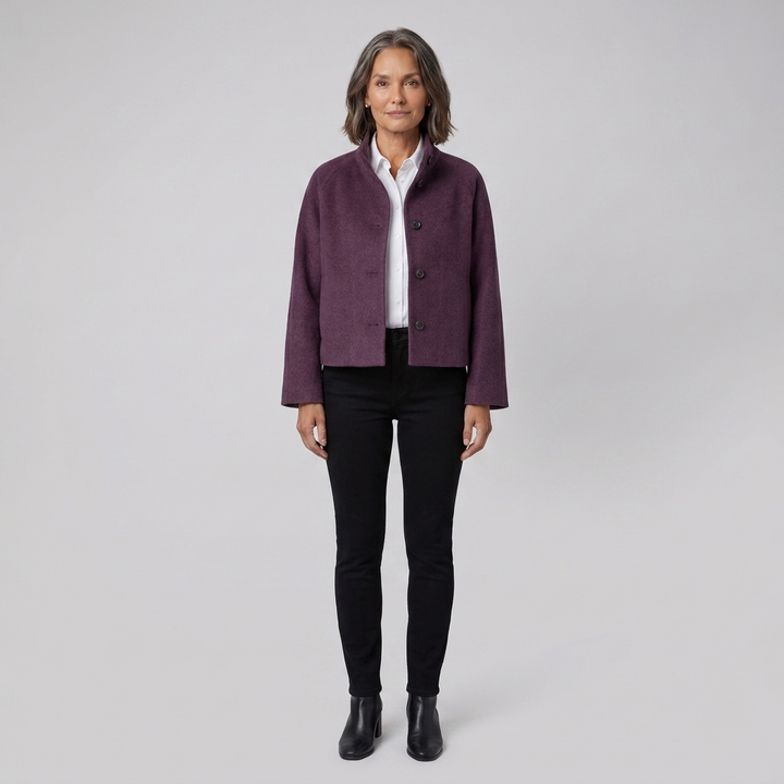 Judith jacket purple front