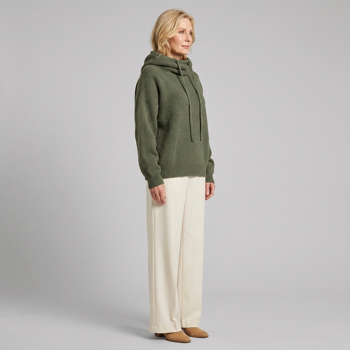 Elvire hooded pullover side