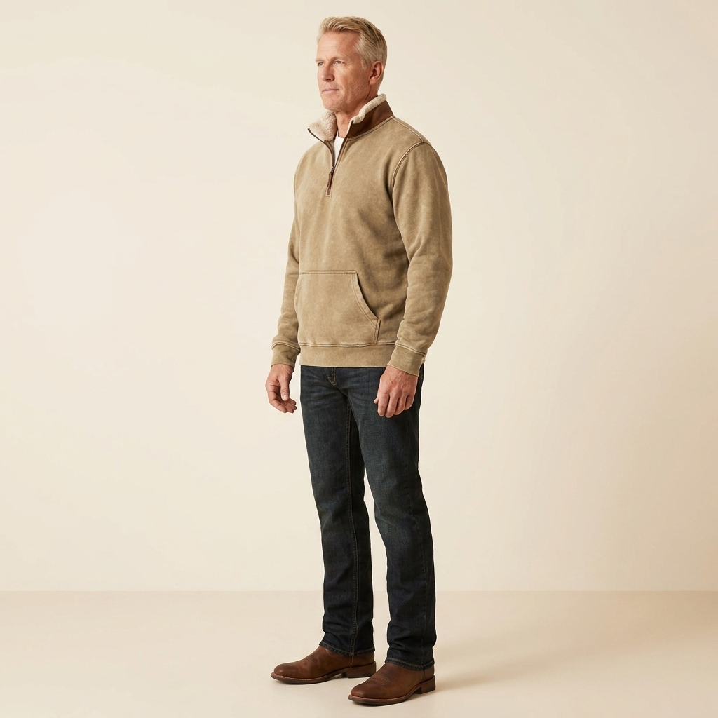 Rodeo half-zip jacket side