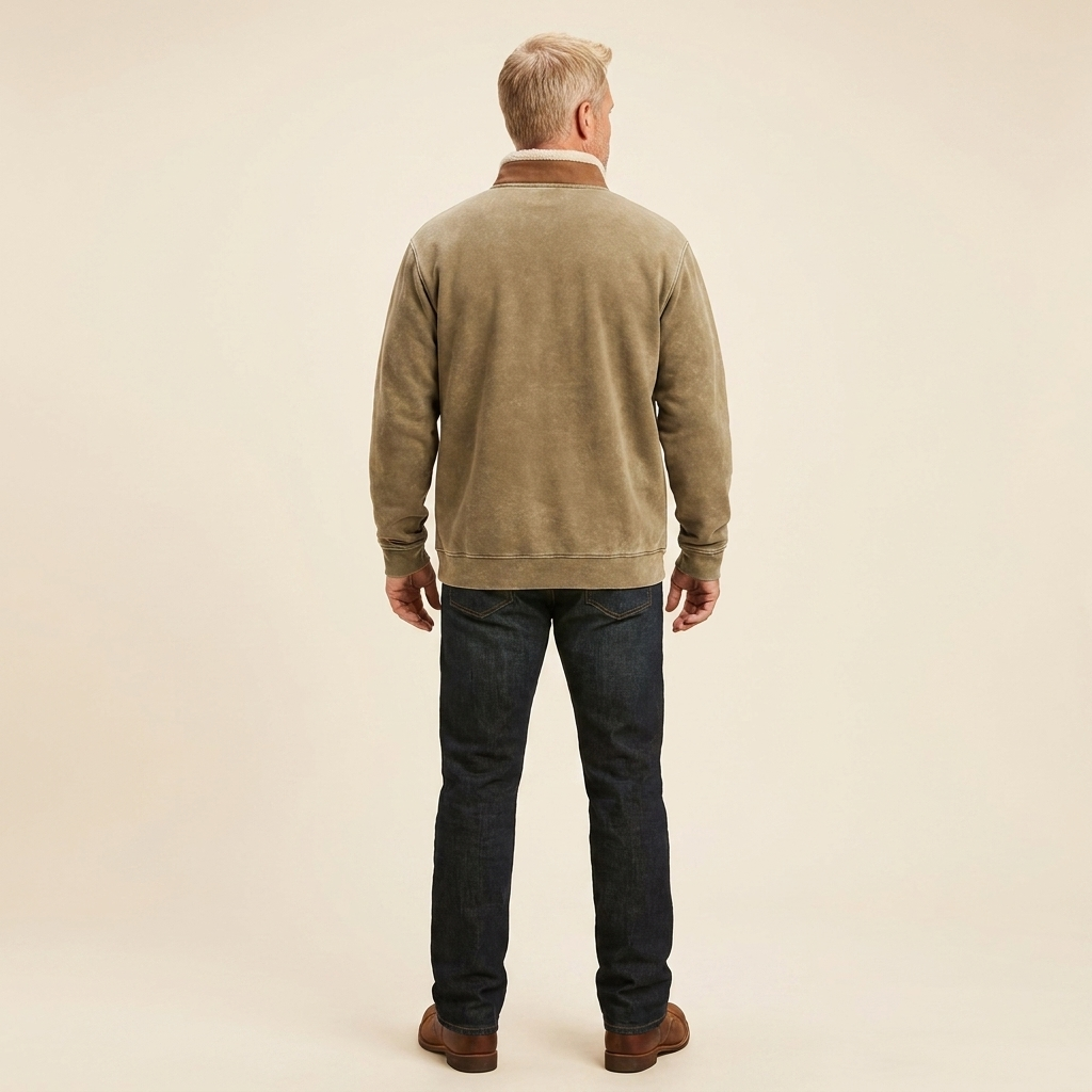 Rodeo half-zip jacket back
