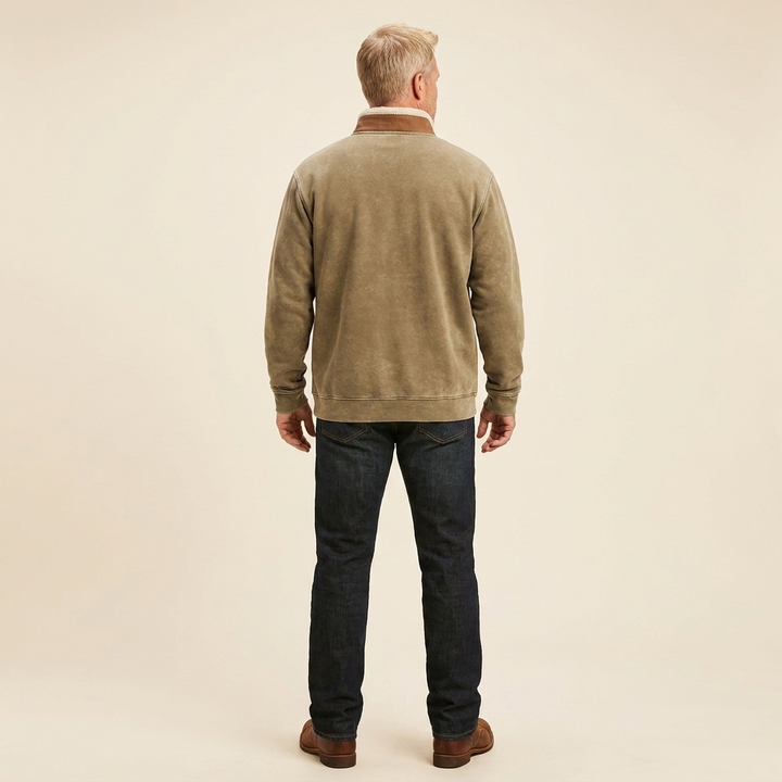 Rodeo half-zip jacket back