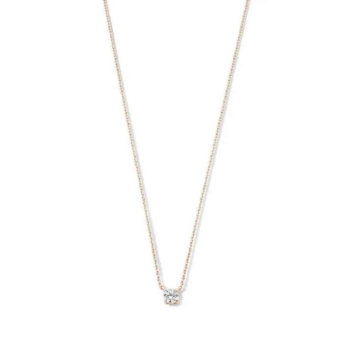 Clea Moissanite Necklace featuring a stunning, sparkling moissanite pendant set in a sleek, elegant design, perfect for adding a touch of timeless - 4