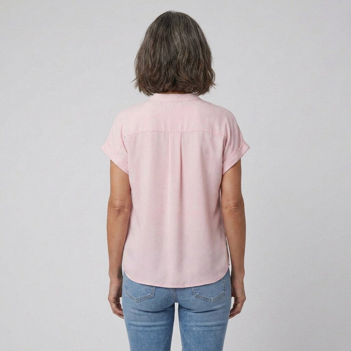 Isabelle button-front blouse back