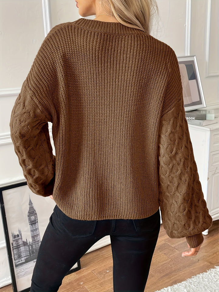 Trellis | Diamond Knit Pullover