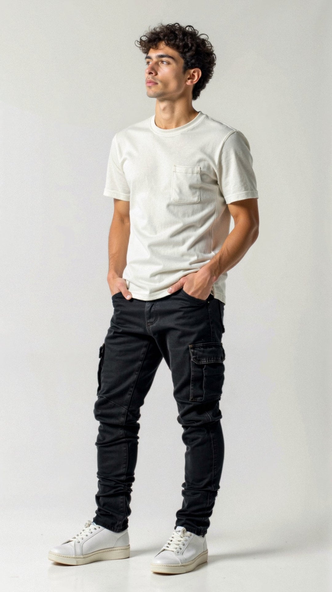 Cezar Cargo Jeans featuring stretch fabric and a classic design, perfect for casual and outdoor wear. - 5