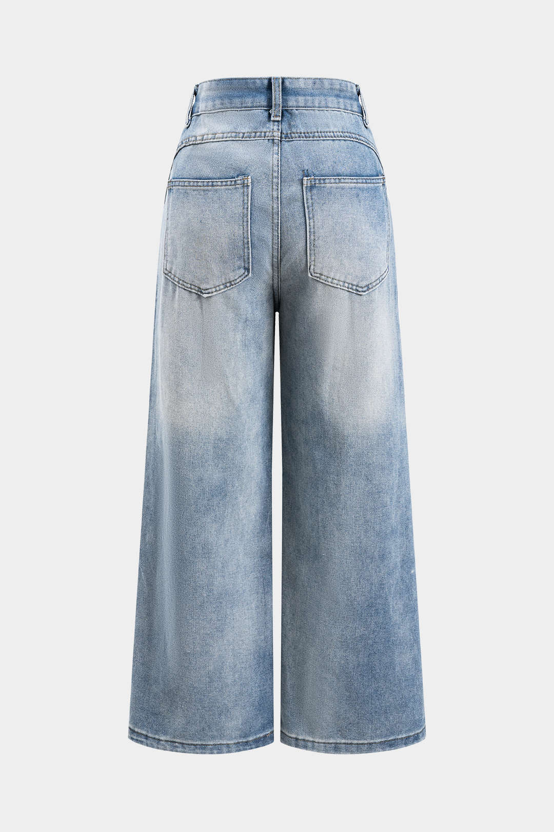 Nina Denim Patchwork Jeans made from a comfortable cotton blend, featuring a stylish patchwork design for a trendy look. - 3