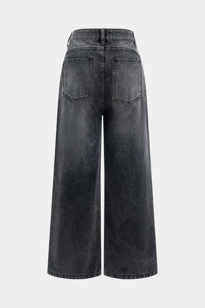 Nina Denim Patchwork Jeans made from a comfortable cotton blend, featuring a stylish patchwork design for a trendy look. - 7