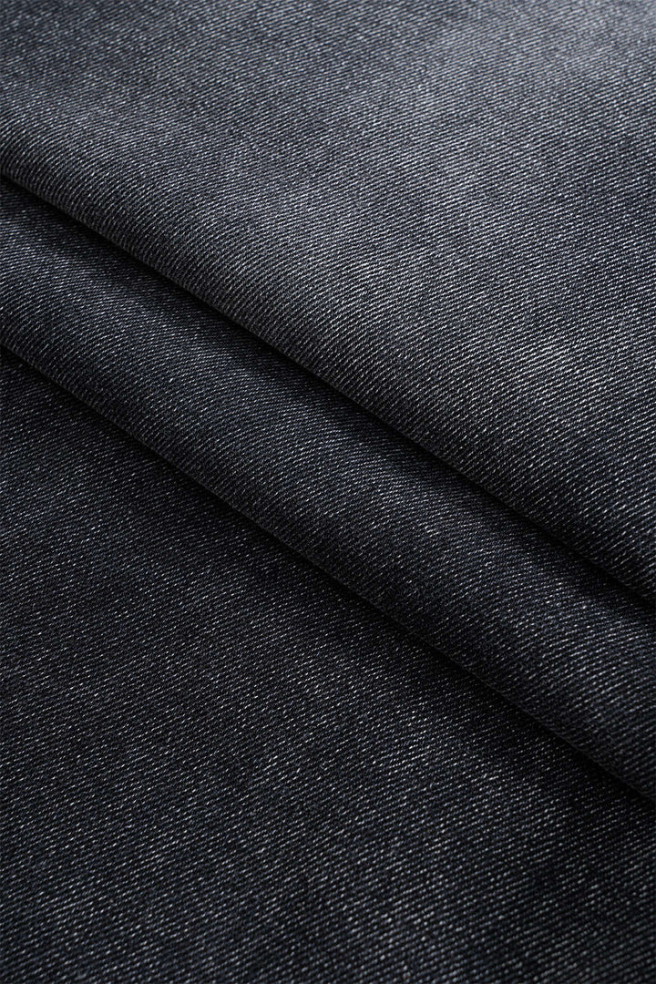 Nina Denim Patchwork Jeans made from a comfortable cotton blend, featuring a stylish patchwork design for a trendy look. - 9