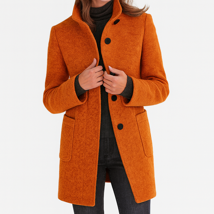 Women's Wool-Blend Coat – Tailored, Warm