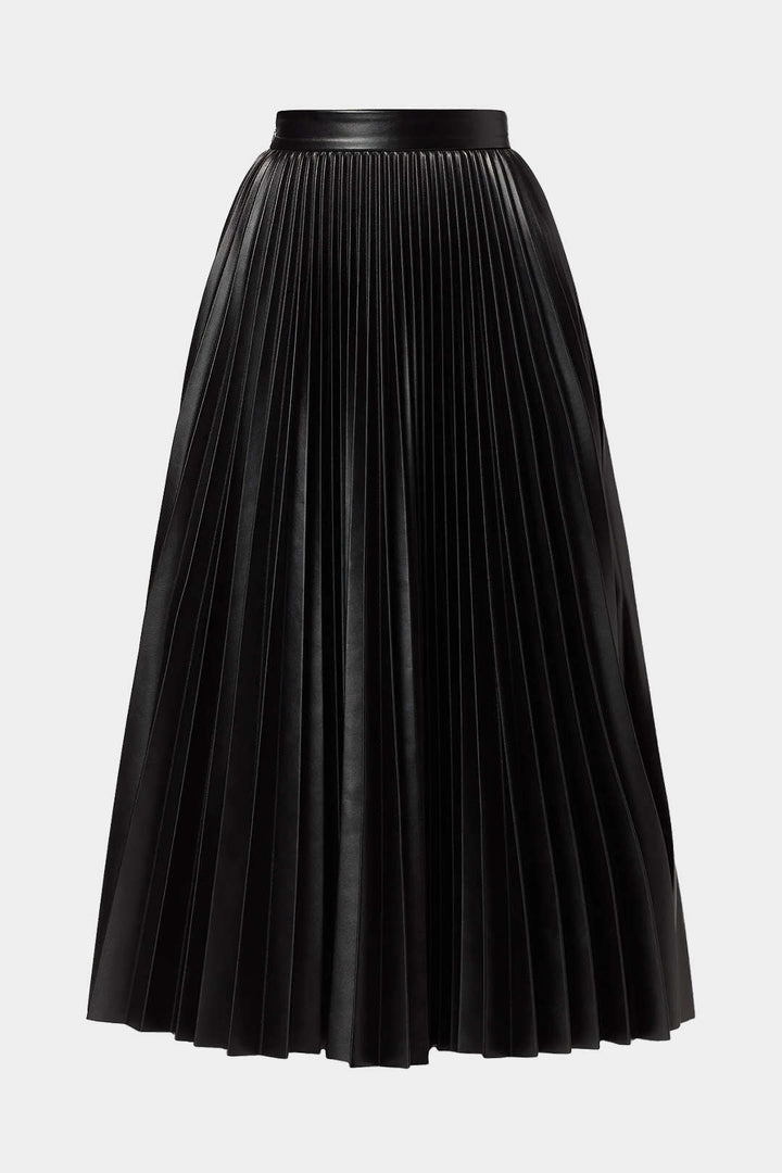 Penny Faux Leather Skirt in a stylish above knee design, perfect for adding a chic touch to any outfit with its comfortable fit and trendy look. - 2