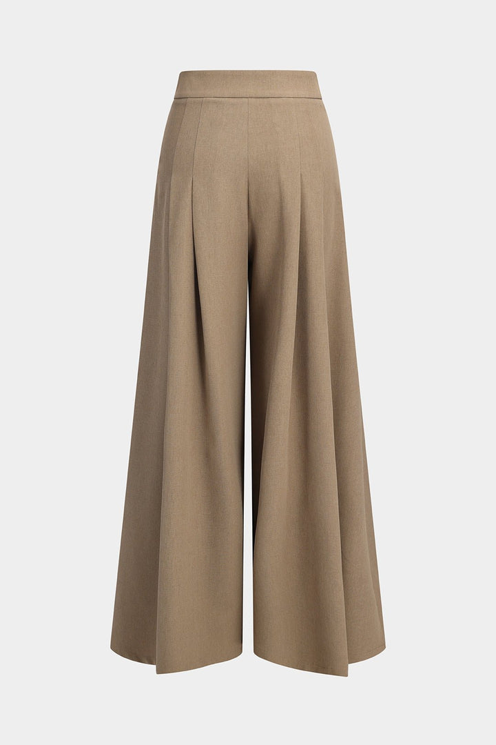 Pien | Wide Leg Ruched Trousers