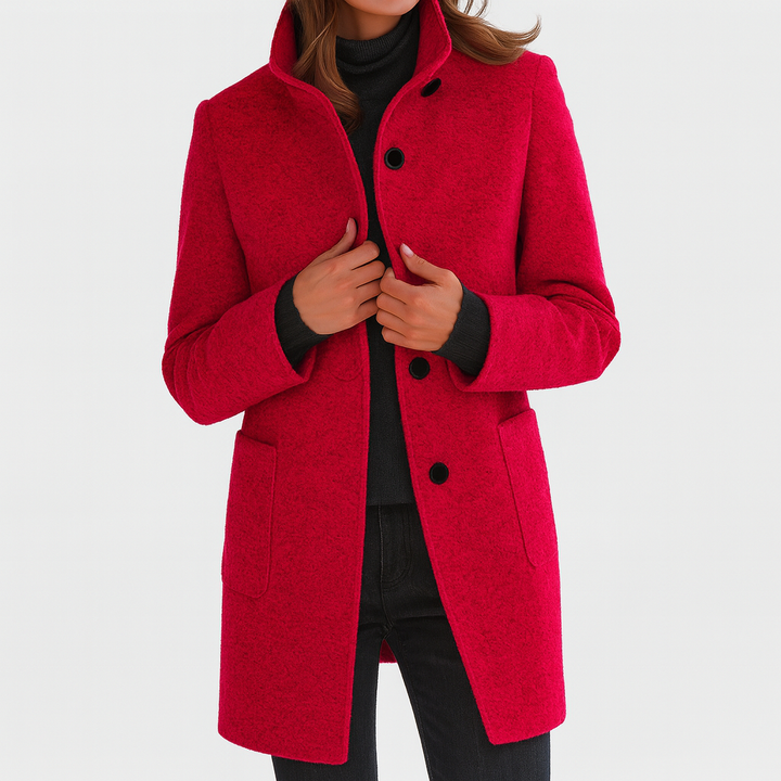 Women's Wool-Blend Coat – Tailored, Warm