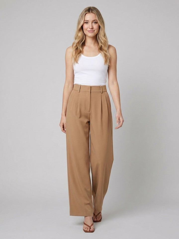 Abbi work pants bronze camel