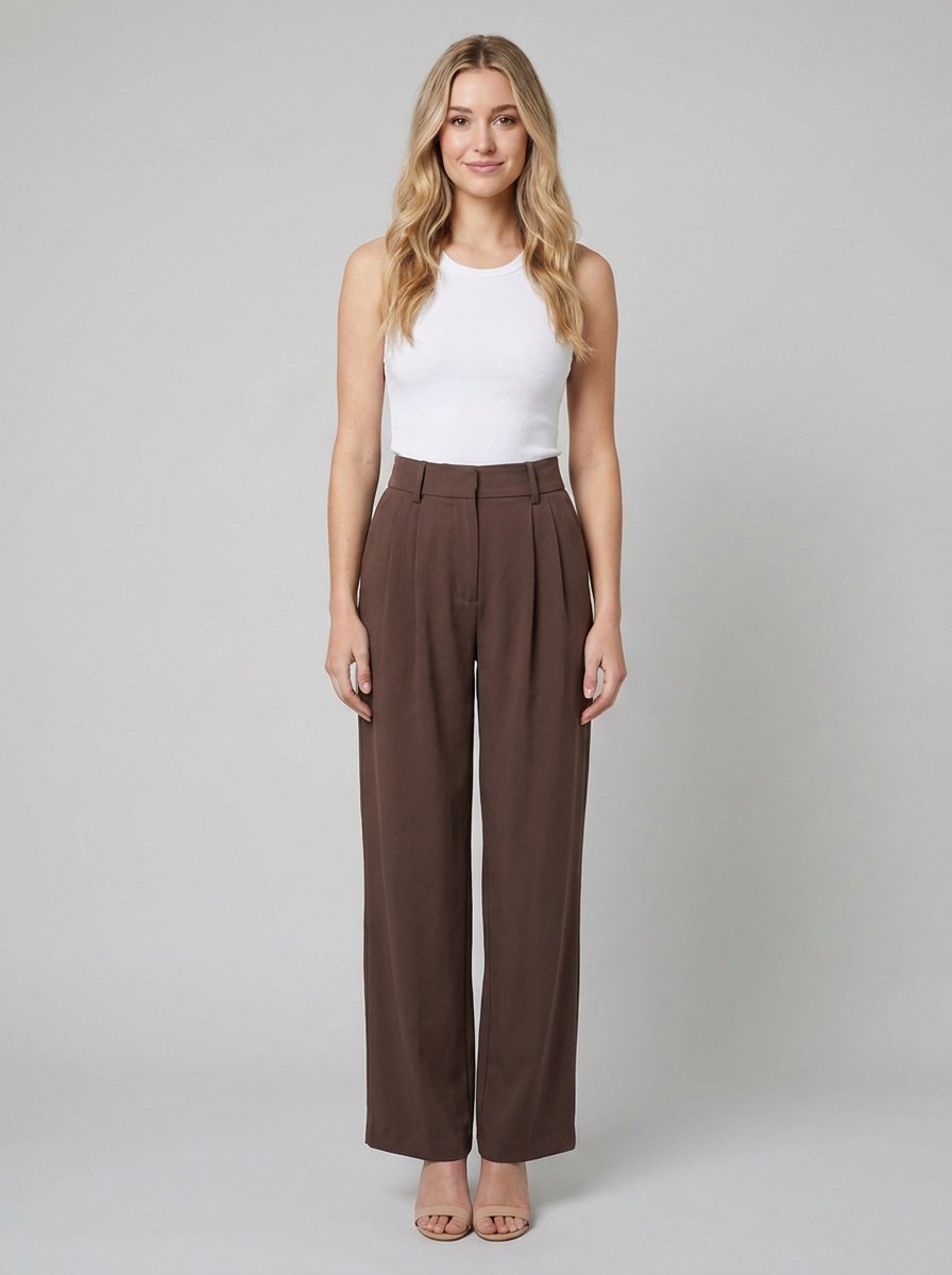 Abbi work pants dark brown