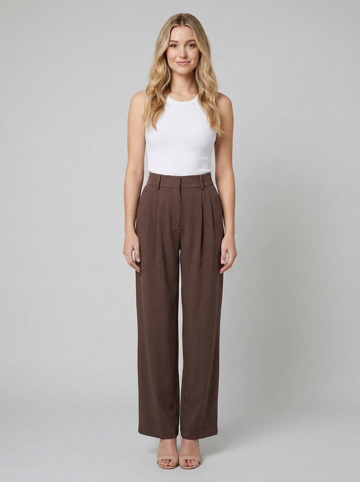 Abbi work pants dark brown