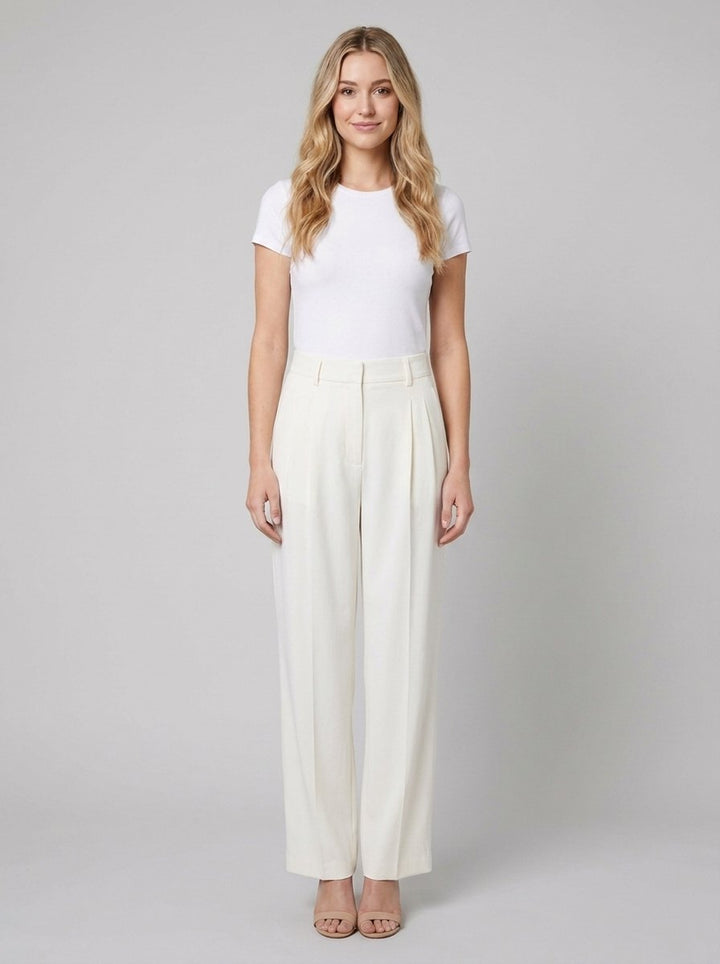 Abbi work pants white