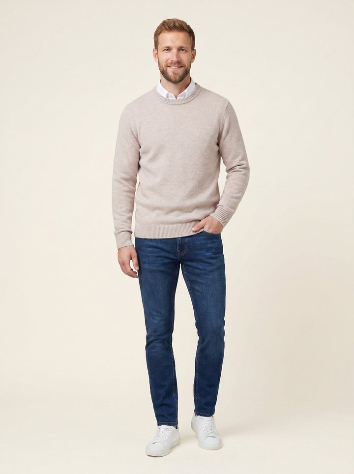 Alessio men's sweater light pink blush