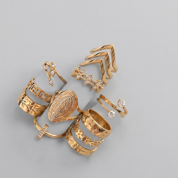 Alisa gold rings set Milan