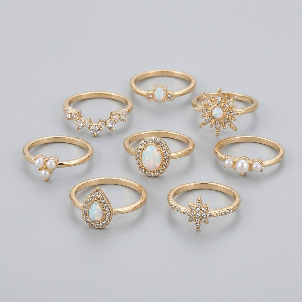Alisa gold rings set Paris
