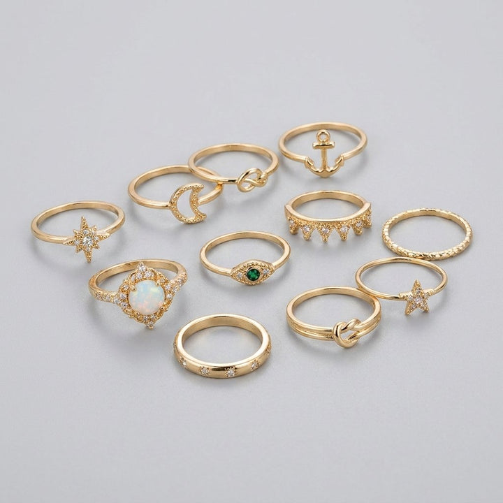 Alisa gold rings set Rome