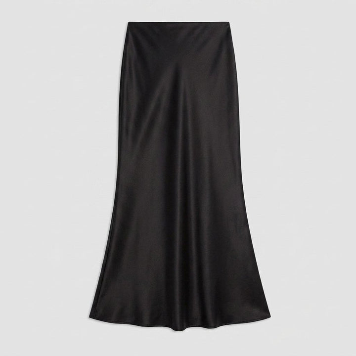 Alva bias-cut satin maxi skirt product only