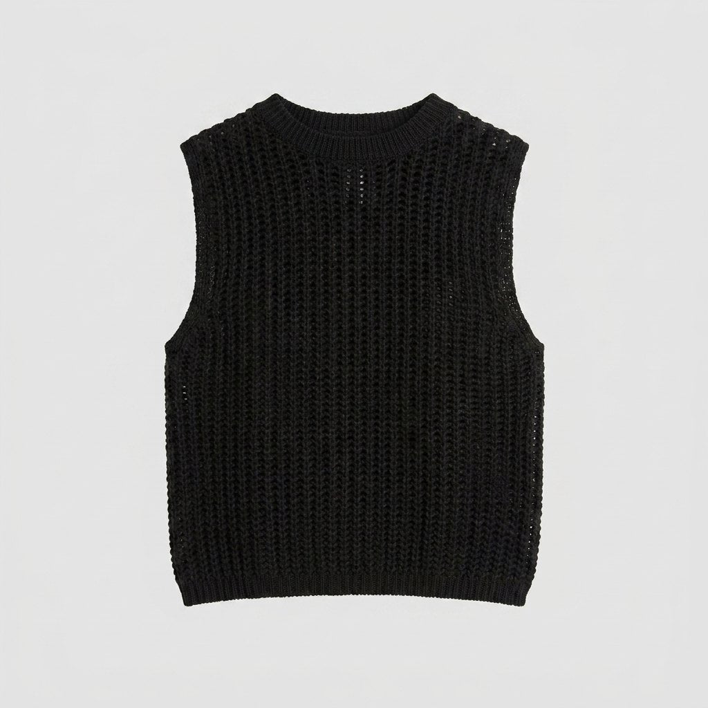 Amalfi Hollow Knit Tank product flat lay