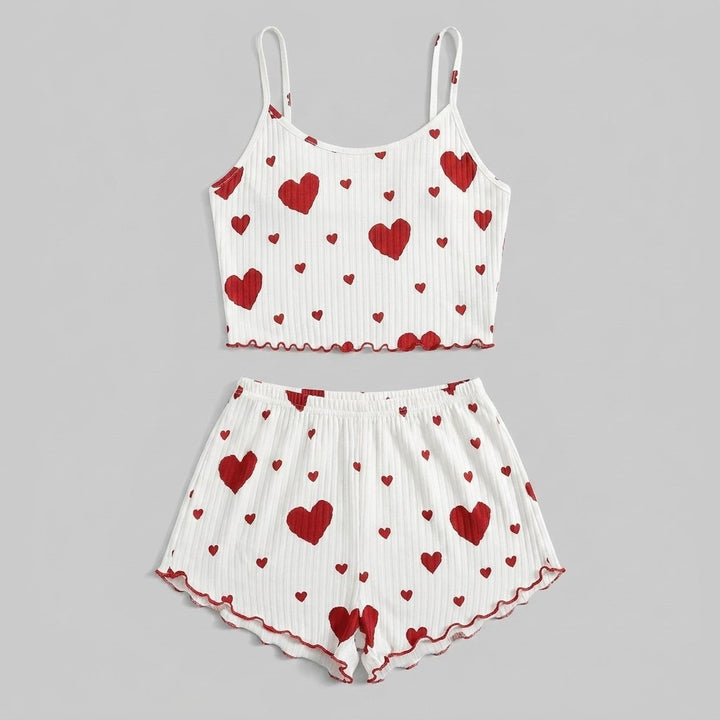 Amore sleepwear set product flat lay