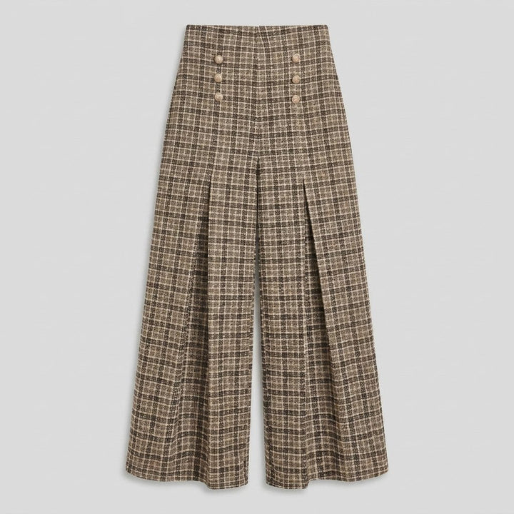 Anne plaid pants product flat lay