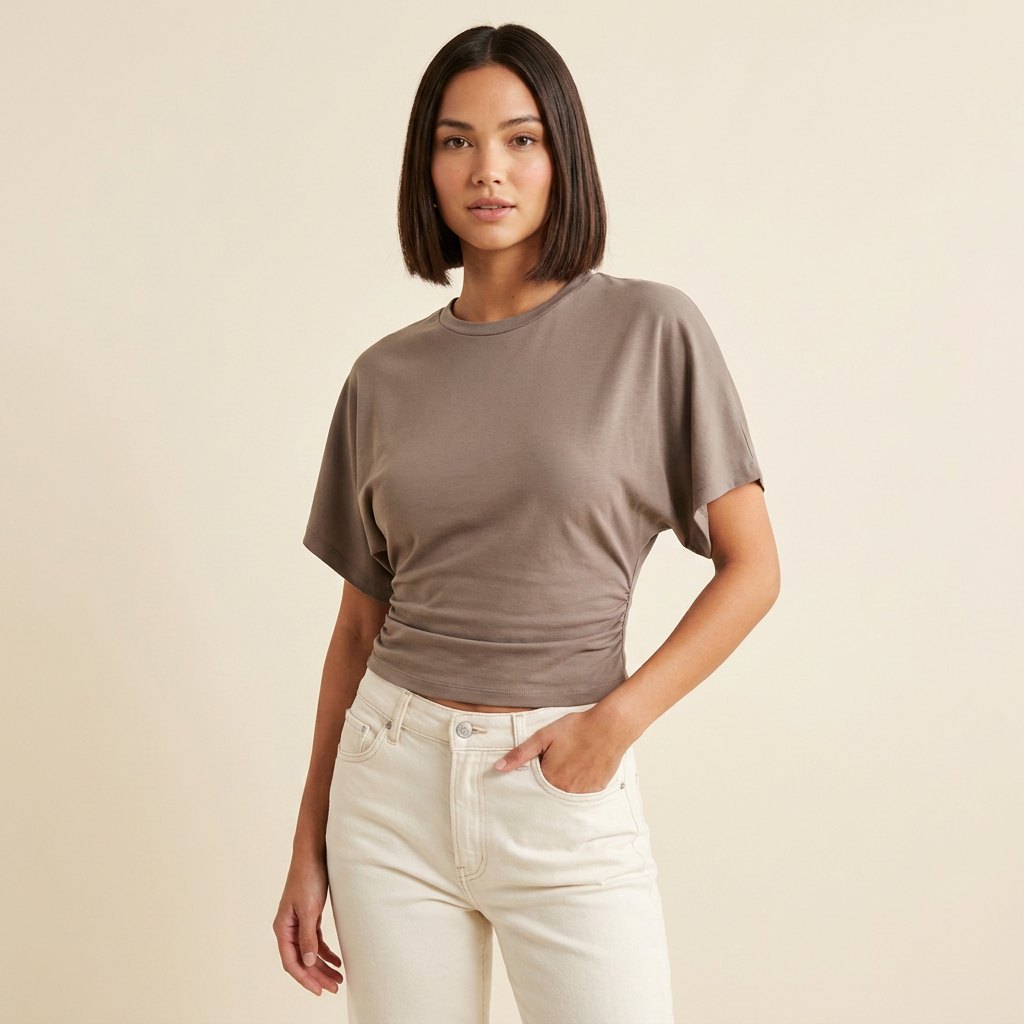 Arden Drape Tee dark gray