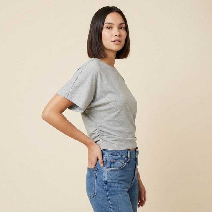 Arden Drape Tee gray
