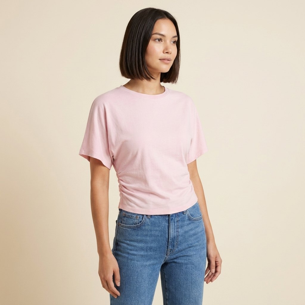 Arden Drape Tee pink