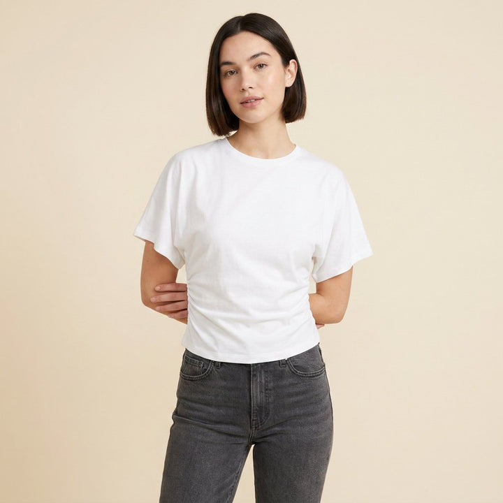 Arden Drape Tee white