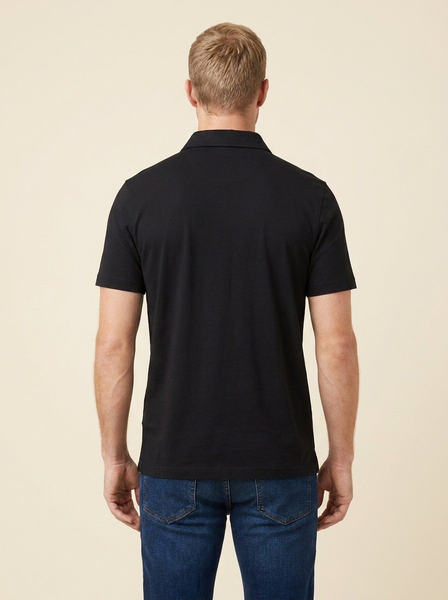 Arden black polo back