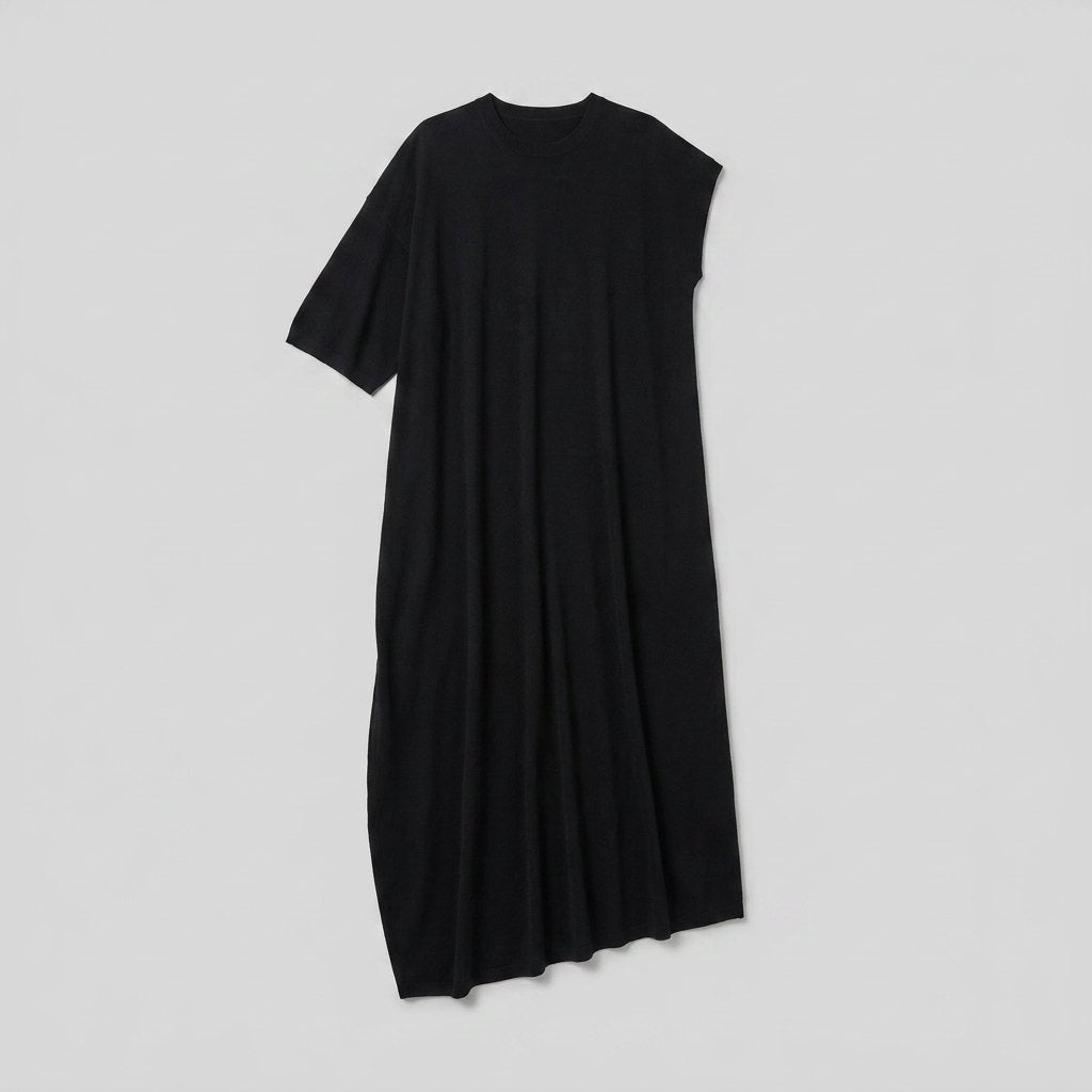 Asera black draped maxi product