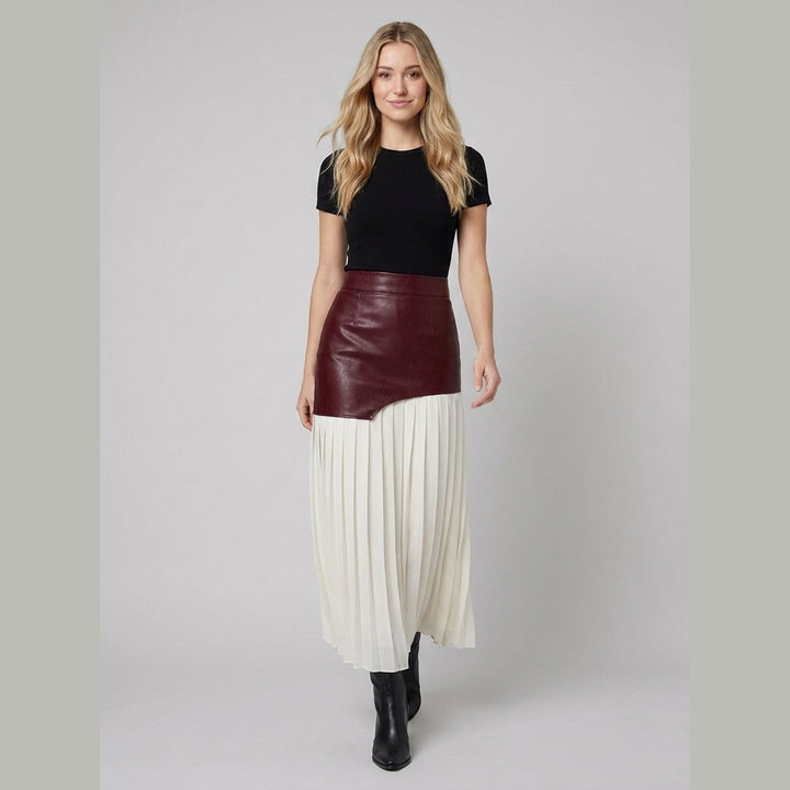 Astra maxi skirt burgundy