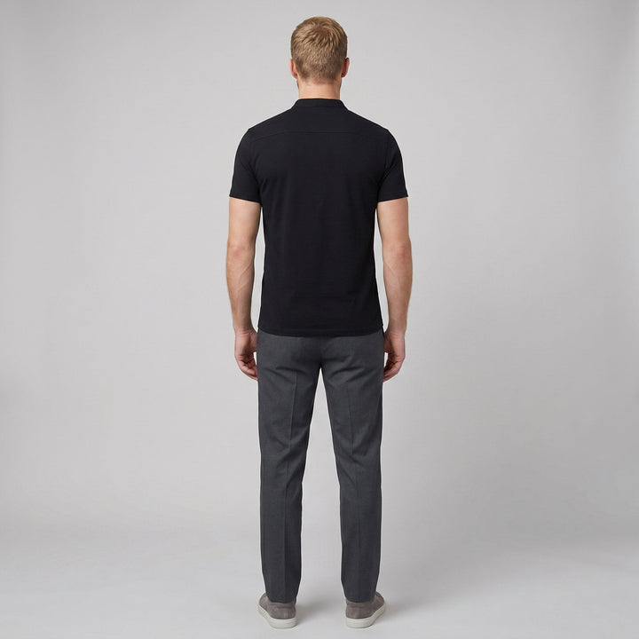 Austin collared slim-fit tee back view