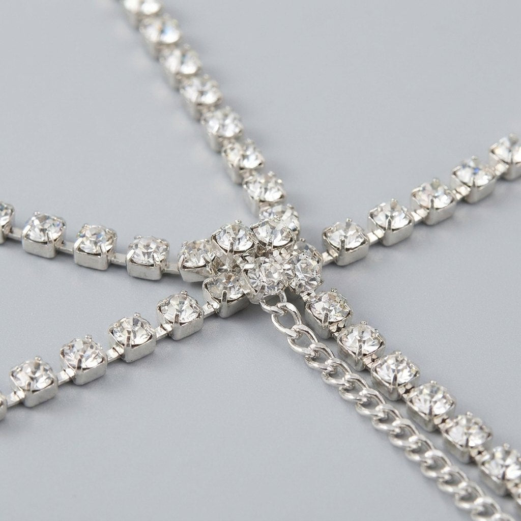 Babette body chain crystal detail