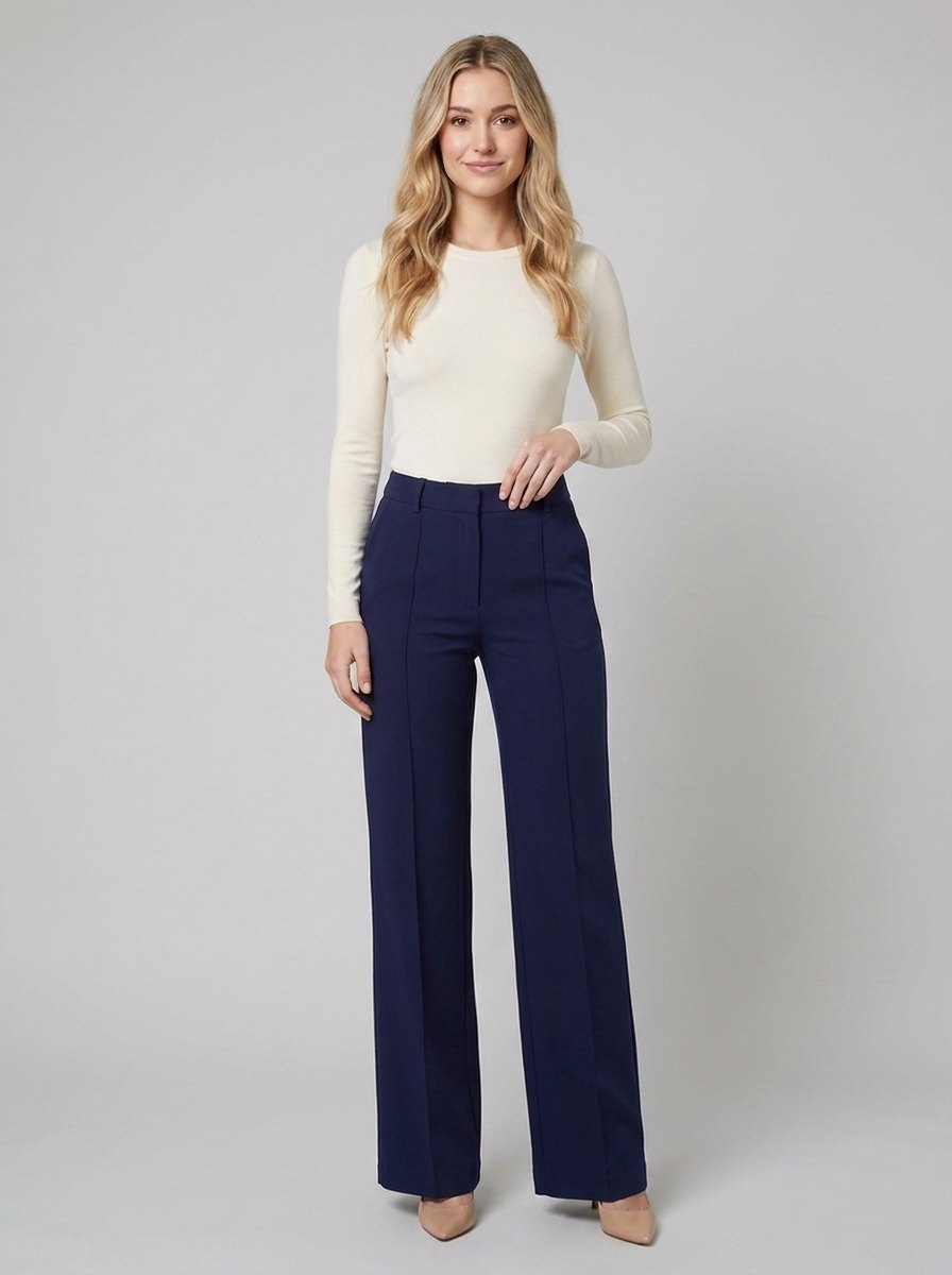Beatrix wide trousers blue