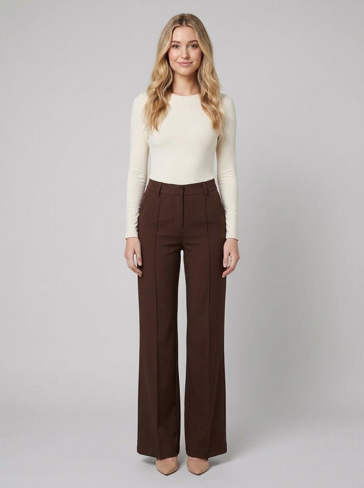 Beatrix wide trousers brown