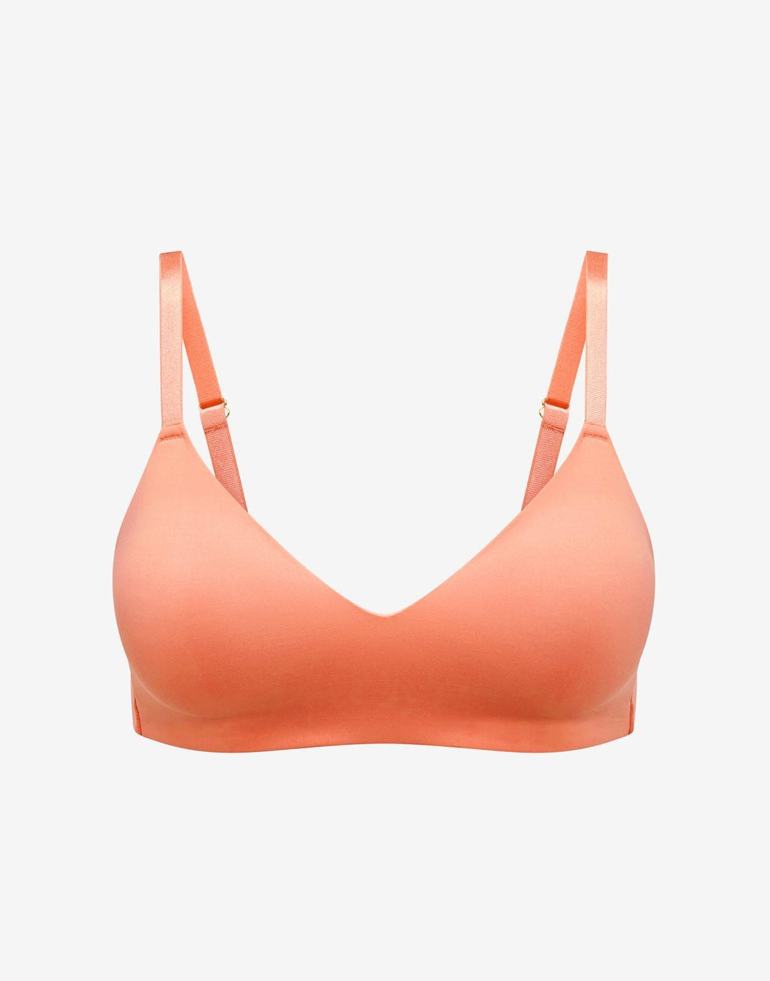 Bella Wireless Bra apricot front