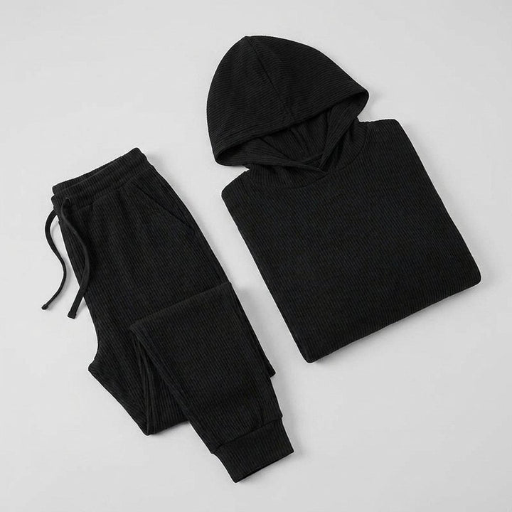 Bernie Corduroy Comfy Set folded product flat lay