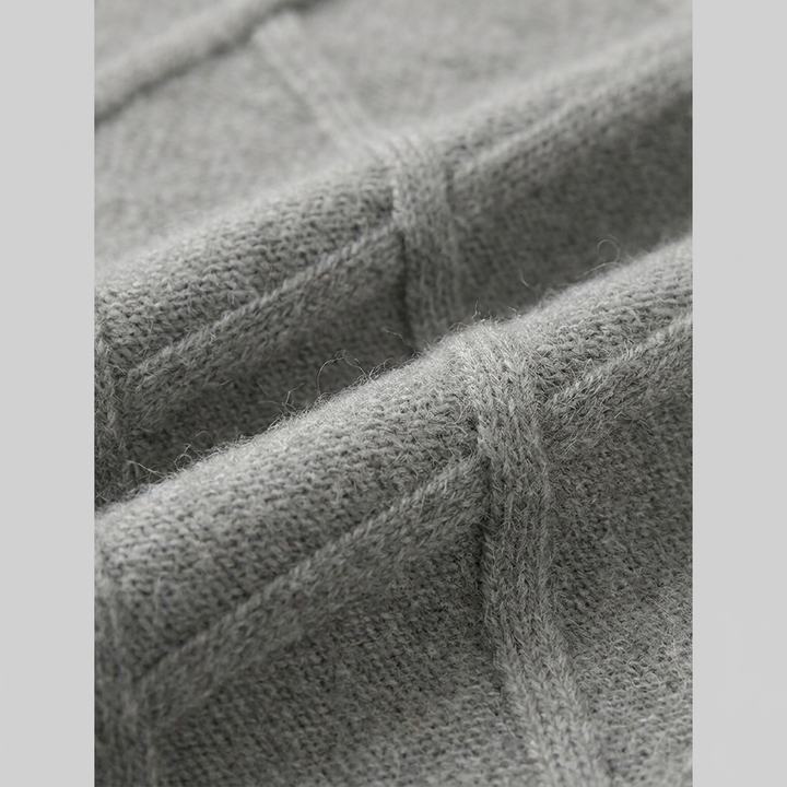 Close-up of the knit and its subtle pattern