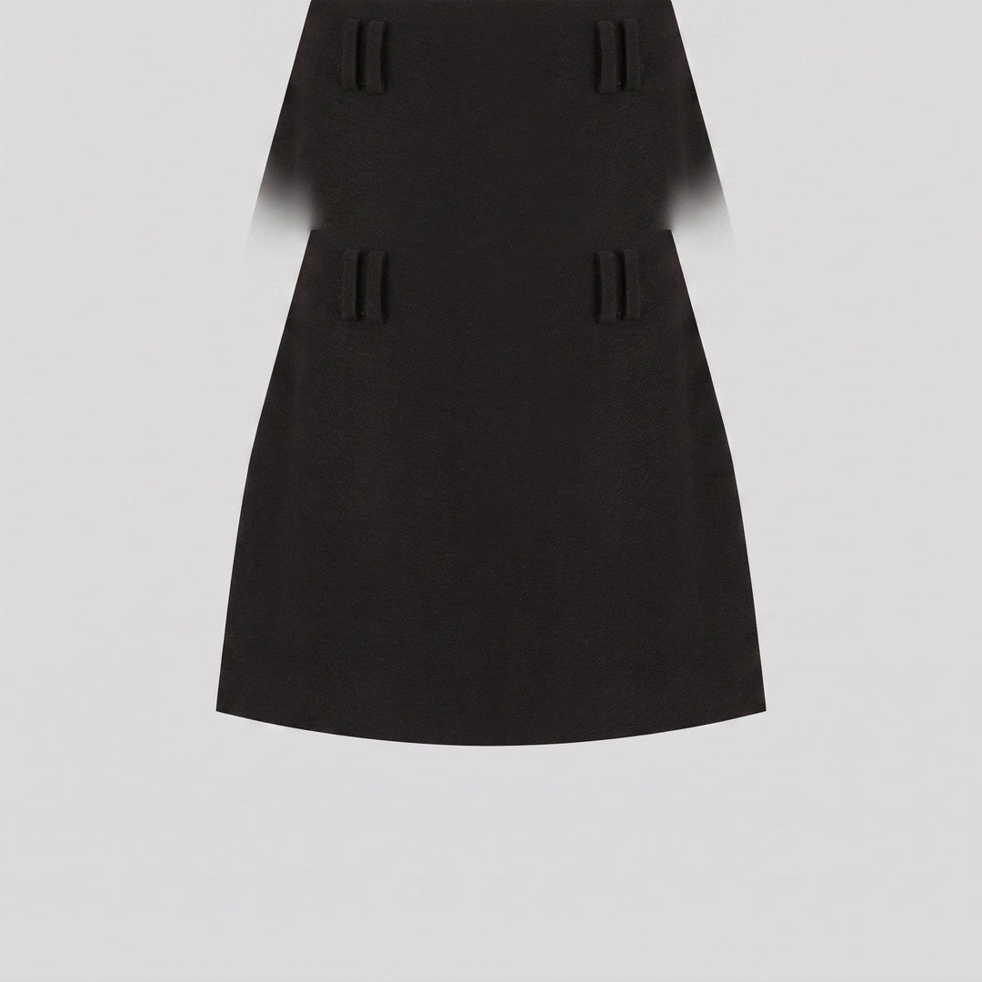 Bexley black boucle skort product flat lay