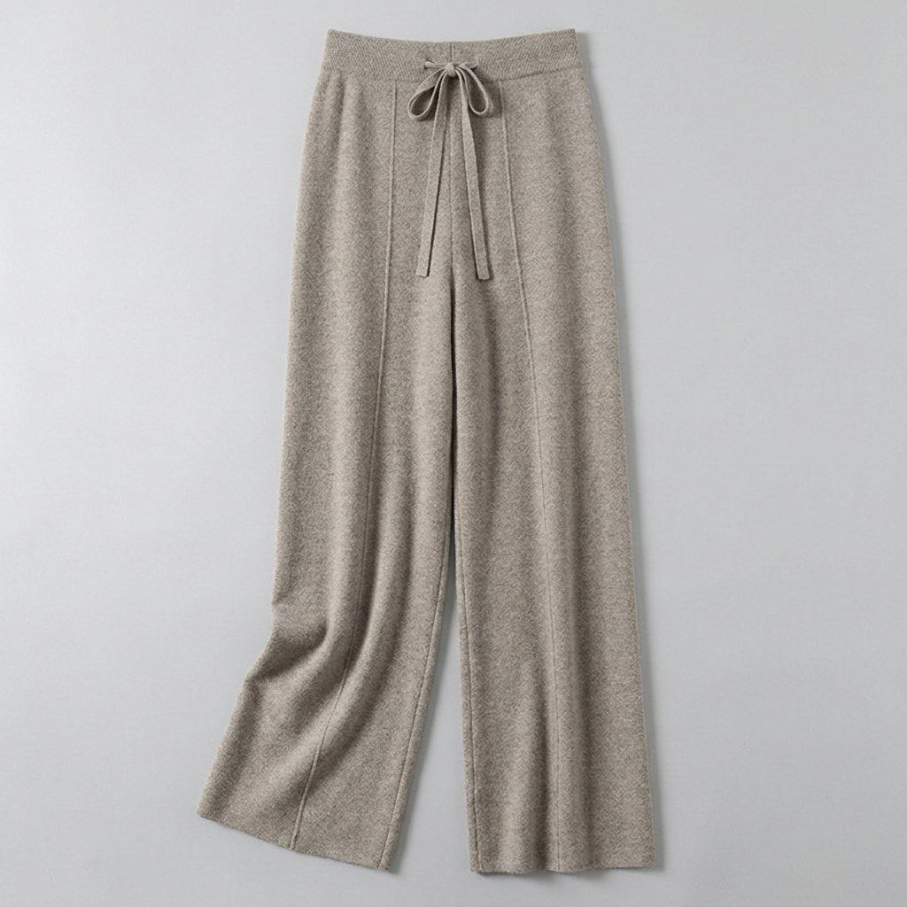 Breezy soft knit wide-leg pants product flat lay