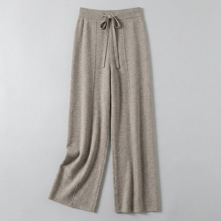 Breezy soft knit wide-leg pants product flat lay