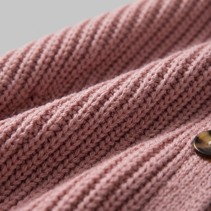 Celestine ribbed acrylic knit fabric detail