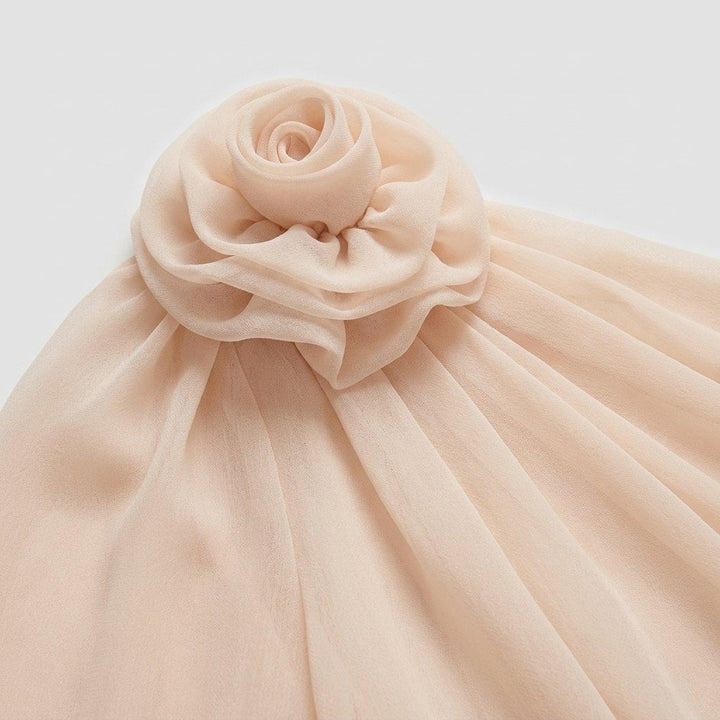 Chic one shoulder blouse fabric close-up