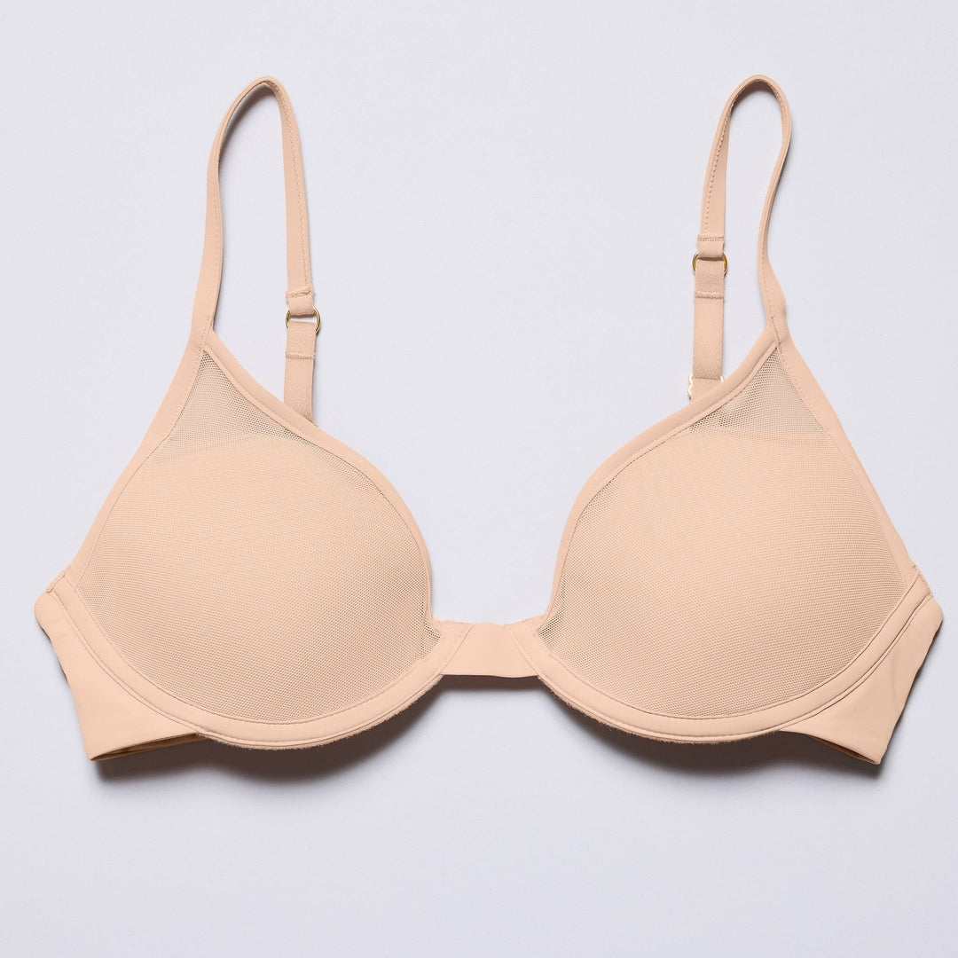Cleo Bra buttery soft buff front